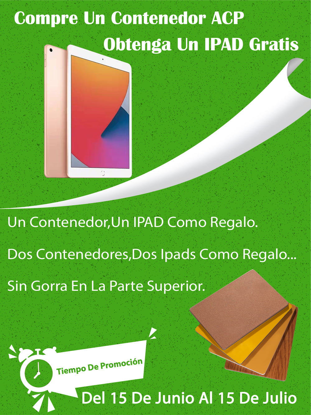 Promoción de precios de hojas de Alucoworld ACP